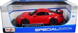 2022 Porsche 911 GT3 Red "Special Edition" 1/18 Diecast Model Car by Maisto