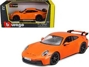 Porsche 911 GT3 Orange 1/24 Diecast Model Car by Bburago