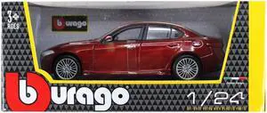 2016 Alfa Romeo Giulia Burgundy 1/24 Diecast Model Car by Bburago