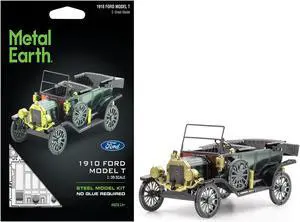 Model Kit 1910 Ford Model T Green (Moderate Difficulty) Steel Model by Metal Earth