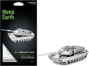 Model Kit American M1 Abrams Tank (Moderate Difficulty) Steel Model by Metal Earth