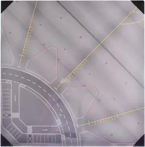 Airport Apron/Tower Cardboard Ground Plates for 1/200 Scale Models by Herpa