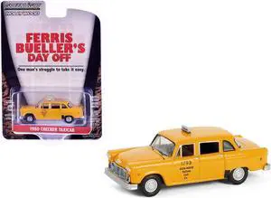 1980 Checker Taxicab "Yellow Cab Co. #1793" Yellow "Ferris Bueller's Day Off" (1986) Movie 1/64 Diecast Model Car by Greenlight