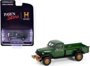 1947 Dodge Power Wagon Truck Green Metallic and Black "Pawn Stars" (2009-Current) TV Series 1/64 Diecast Model Car by Greenlight