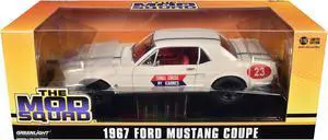 1967 Ford Mustang Coupe #23 "Thrill Circus By Karnes" White 1/18 Diecast Model Car by Greenlight