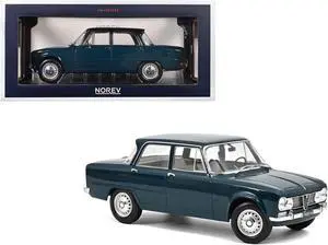 1964 Alfa Romeo Giulia ti Petrol Blue 1/18 Diecast Model Car by Norev