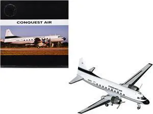 Convair C-131 Commercial Aircraft White with Black Tail Stripes "Gemini 200" Series 1/200 Diecast Model by GeminiJets