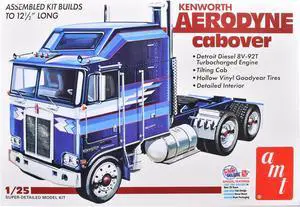 Kenworth Aerodyne Cabover Truck Tractor (Skill 3) 1/25 Plastic Model Kit by AMT