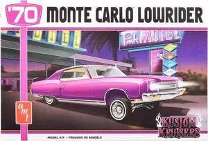 1970 Chevrolet Monte Carlo Lowrider "Kustom Kruisers" (Skill 2) 1/25 Plastic Model Kit by AMT