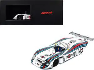 Lancia GR6 #51 "Martini Racing" "24 Hours of Le Mans" (1982) with Acrylic Display Case 1/18 Model Car by Spark