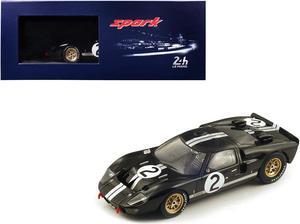 Ford MK 2 #2 "Shelby American" Winner "24 Hours of Le Mans" (1966) with Acrylic Display Case  1/18 Model Car by Spark