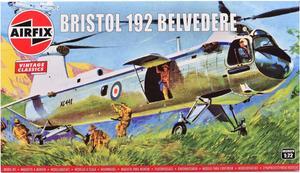 Level 2 Model Kit Bristol 192 Belvedere Helicopter with 2 Scheme Options 1/72 Plastic Model Kit by Airfix
