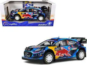 Ford Puma Rally1 Hybrid #8 Winner "Rally Sweden" (2023) "Competition" Series 1/18 Diecast Model Car by Solido