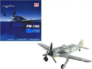 Focke-Wulf Fw 190A-3 Fighter Aircraft "World War II" German Luftwaffe "Air Power Series" 1/48 Diecast Model by Hobby Master