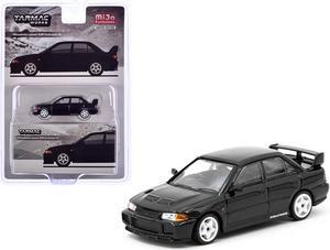 Mitsubishi Lancer GSR Evolution III RHD (Right Hand Drive) Black "Global64" Series 1/64 Diecast Model Car by Tarmac Works
