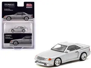Mercedes-Benz SL 500 Koenig Specials Silver Metallic "Global64" Series 1/64 Diecast Model Car by Tarmac Works