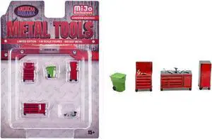 "Metal Tools" Set B of 5 Pieces Limited Edition Scale 1/64 Models by American Diorama