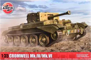 Level 3 Cromwell Mk.IV / Mk.VI Cruiser Tank with 2 Scheme Options  1/35 Plastic Model Kit by Airfix