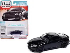 2023 Nissan Z Black Diamond "Import Legends" Series 1/64 Diecast Model Car by Auto World