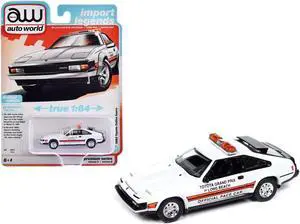 1983 Toyota Celica Supra "Toyota Grand Prix of Long Beach Official Pace Car" White 1/64 Diecast Model Car by Auto World