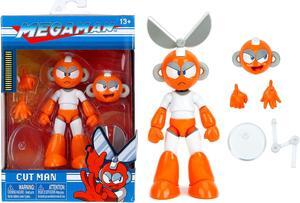 Cut Man 4.5" Moveable Figure with Accessories and Alternate Head and Hands "Mega Man" (1987) Video Game Model by Jada