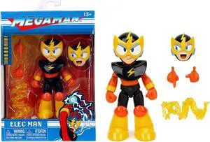 Elec Man 4.5" Moveable Figure with Accessories and Alternate Head and Hands "Mega Man" (1987) Video Game Model by Jada