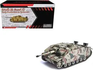 Germany StuG.III Ausf.G Early Production Tank with Schurzen #411 "Panzer Abteilung 115" 1/72 Plastic Model by Dragon Models