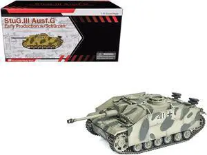 Germany StuG.III Ausf.G Early Production Tank with Schurzen #201 "NEO Dragon Armor" Series 1/72 Plastic Model by Dragon Models