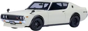 Nissan Skyline 2000GT-R (KPGC110) Tuned Version RHD (Right Hand Drive) White 1/18 Model Car by Autoart