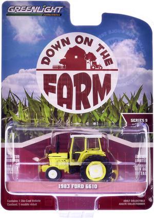 1983 Ford 6610 Tractor High-Vis Yellow "Down on the Farm" Series 9 1/64 Diecast Model by Greenlight