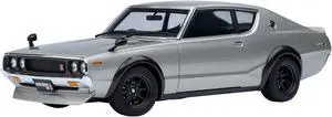Nissan Skyline 2000GT-R (KPGC110) Tuned Version RHD (Right Hand Drive) Silver Metallic 1/18 Model Car by Autoart