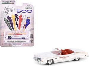 1973 Cadillac Eldorado Convertible "57th Annual Indianapolis" White with Red Interior 1/64 Diecast Model Car by Greenlight