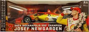 Dallara IndyCar #2 "Shell Oil" Team Penske "2024 Indianapolis 500 Champion" (Raced Version) 1/18 Diecast Model Car by Greenlight
