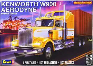 Level 4 Model Kit Kenworth W900 Aerodyne Truck Tractor "Historic Series" 1/25 Scale Model by Revell