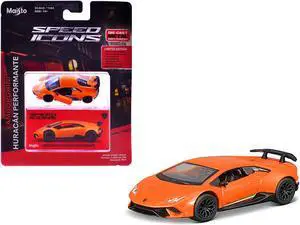 Lamborghini Huracan Performante Orange "Speed Icons" Series 1/64 Diecast Model Car by Maisto