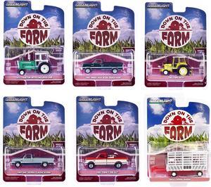 "Down on the Farm" Series Set of 6 pieces Release 9 1/64 Diecast Models by Greenlight