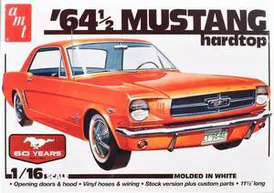 Skill 3 Model Kit 1964 1/2 Ford Mustang Coupe 60th Anniversary 1/16 Scale Model by AMT