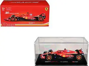 Ferrari SF-24 #16 Charles Leclerc "F1 World Championship" (2024) with Display Case 1/43 Diecast Model Car by Bburago Ferrari SF-24 #16 Charles Leclerc "F1 World Championship" (2024) with Display Case 1/43 Diecast Model Car by Bburago