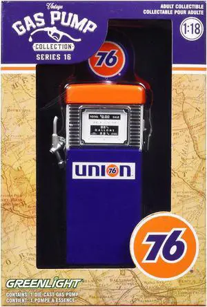 1951 Wayne 505 Gas Pump "Union 76" Blue and Orange "Vintage Gas Pumps" Series 16 1/18 Diecast Replica by Greenlight
