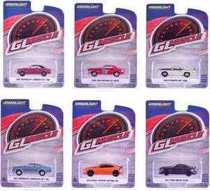 "GreenLight Muscle" Set of 6 pieces Series 29 1/64 Diecast Model Cars by Greenlight