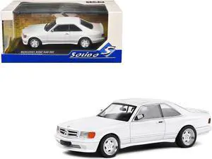 1990 Mercedes-Benz 560 SEC AMG WideBody Classic White 1/43 Diecast Model Car by Solido