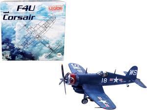 Vought F4U-4 Corsair Fighter Plane Marine Fighter Squadron 323 "Death Rattlers" (1951) 1/72 Diecast Airplane Model by Legion