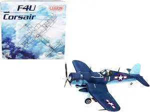 Vought F4U-1A Corsair Fighter Plane "Big Hog" VF-17 "Jolly Rogers" US Navy (1943) 1/72 Diecast Airplane Model by Legion
