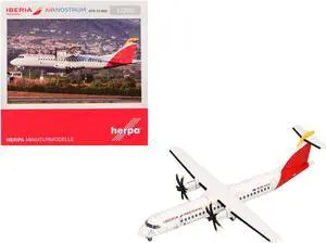 ATR 72-600 Commercial Aircraft "Iberia Regional" (9H-NCD) White with Red Tail 1/200 Diecast Model Airplane by Herpa