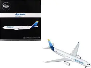 Airbus A330-300 Commercial Aircraft "Discover Airlines" White with Blue "Gemini 200" 1/200 Diecast Model Airplane by GeminiJets