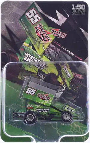 Winged Sprint Car #55 McKenna Haase "Interstate Batteries" McKenna Haase Racing (2024) 1/50 Diecast Model Car by ACME