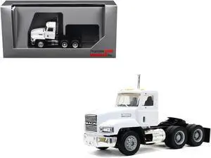 Mack 603 Short Day Cab White 1/87 (HO) Plastic Model Car by Promotex