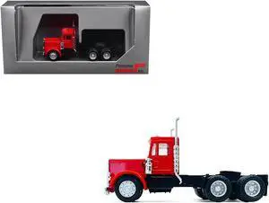Peterbilt Short Day Cab Red 1/87 (HO) Scale Plastic Model Car by Promotex