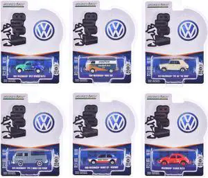 "Club Vee-Dub" Series 20 Set of 6 pieces 1/64 Diecast Model Cars by Greenlight