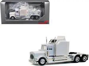 Kenworth W900 with Extra Large Sleeper White 1/87 (HO) Plastic Model Car by Promotex